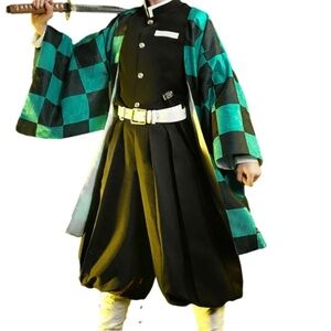 Tanjiro demon slayer costume size large